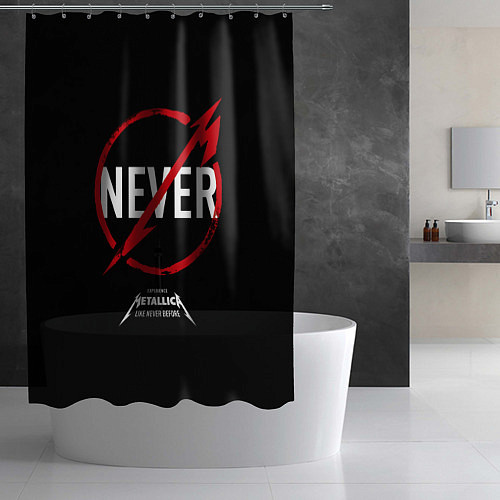 Шторка для ванной Metallica: Like Never Before / 3D-принт – фото 2