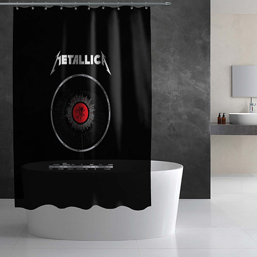 Шторка для ванной Metallica Vinyl / 3D-принт – фото 2