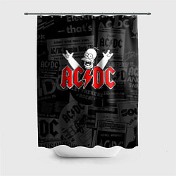 Шторка для душа AC DC - Homer Simpson, цвет: 3D-принт
