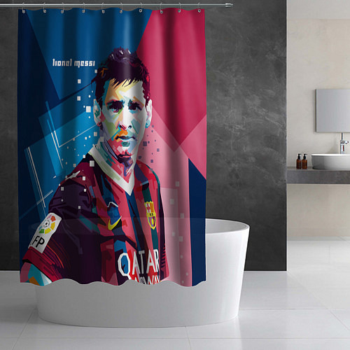 Шторка для ванной Lionel Messi / 3D-принт – фото 2