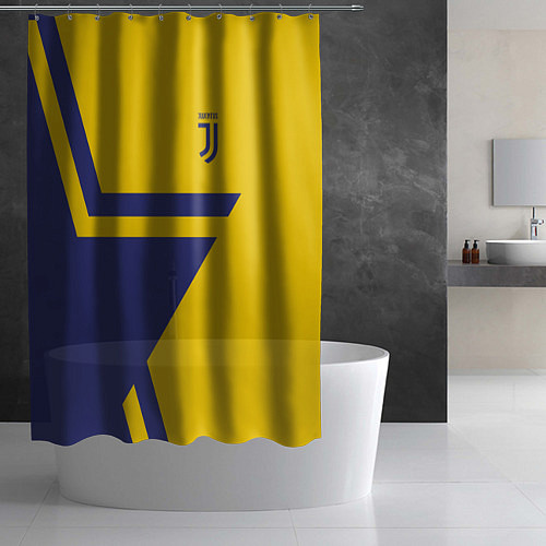 Шторка для ванной FC Juventus: Star / 3D-принт – фото 2