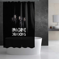 Шторка для душа Imagine Dragons: Boy Band, цвет: 3D-принт — фото 2