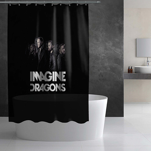 Шторка для ванной Imagine Dragons: Boy Band / 3D-принт – фото 2