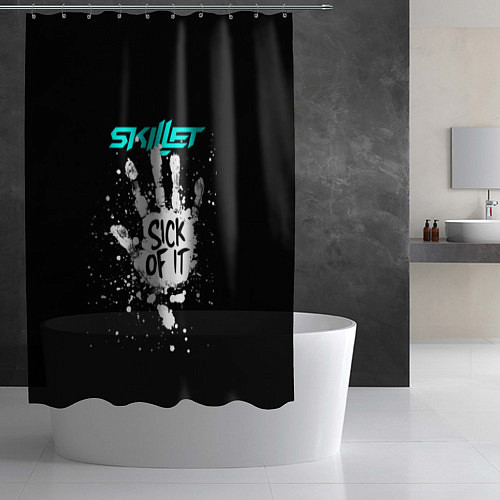 Шторка для ванной Skillet: Sick of it / 3D-принт – фото 2