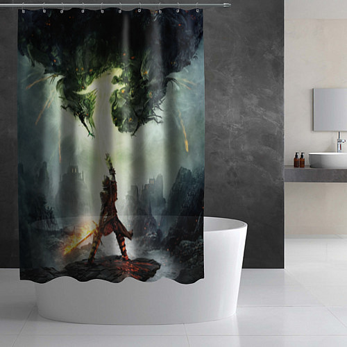 Шторка для ванной Dragon Age: Inquisition / 3D-принт – фото 2