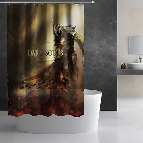 Шторка для ванной Dark Souls: Dark Knight / 3D-принт – фото 2