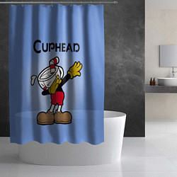 Шторка для душа Cuphead Dab, цвет: 3D-принт — фото 2