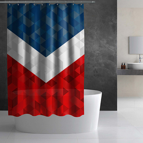 Шторка для ванной Форма России / 3D-принт – фото 2