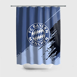 Шторка для душа FC Bayern Munchen: Abstract style, цвет: 3D-принт