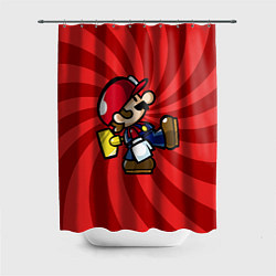 Шторка для душа Super Mario: Red Illusion, цвет: 3D-принт