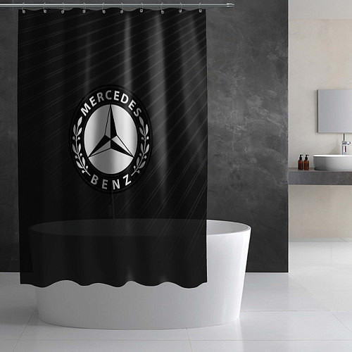 Шторка для ванной Mercedes-Benz / 3D-принт – фото 2