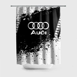 Шторка для душа Audi: Black Spray, цвет: 3D-принт