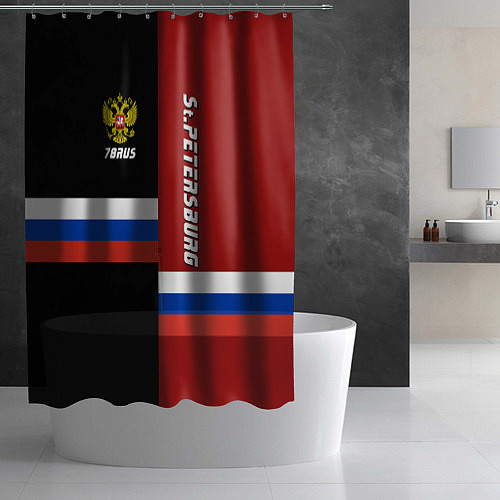 Шторка для ванной St.Petersburg, Russia / 3D-принт – фото 2