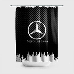 Шторка для душа Mercedes-Benz: Black Side, цвет: 3D-принт