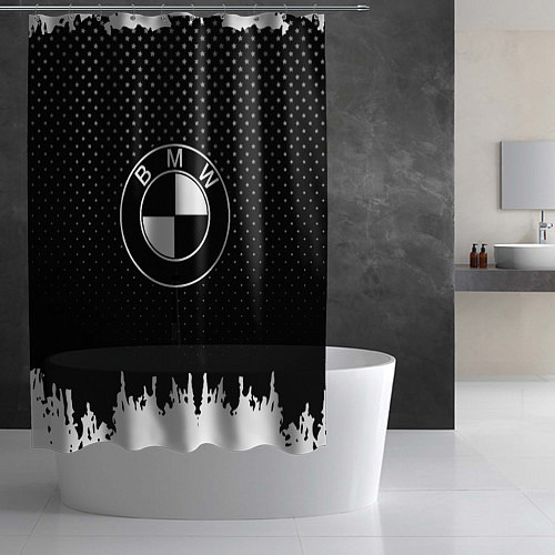 Шторка для ванной BMW Black Style / 3D-принт – фото 2