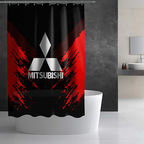 Шторка для ванной Mitsubishi: Red Anger / 3D-принт – фото 2