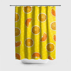 Шторка для душа Апельсиновое настроение, цвет: 3D-принт