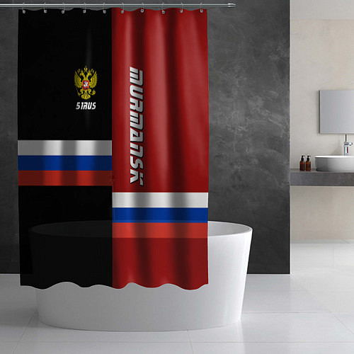 Шторка для ванной Murmansk, Russia / 3D-принт – фото 2