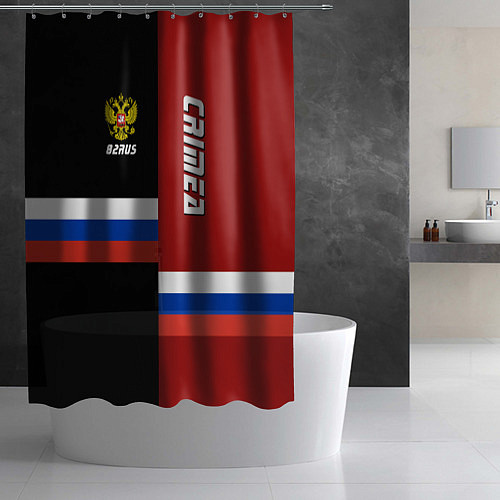 Шторка для ванной Crimea, Russia / 3D-принт – фото 2