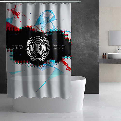 Шторка для ванной R6S: Colour Symbol / 3D-принт – фото 2