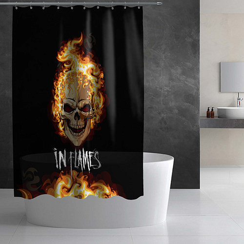 Шторка для ванной In Flames / 3D-принт – фото 2
