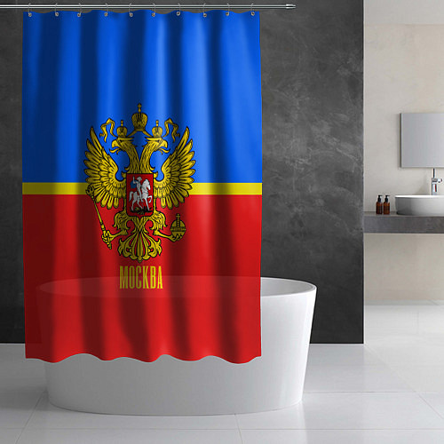 Шторка для ванной Москва: Россия / 3D-принт – фото 2