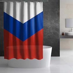 Шторка для душа Российский триколор, цвет: 3D-принт — фото 2