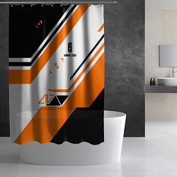 Шторка для душа R6S: Asimov Orange Style, цвет: 3D-принт — фото 2