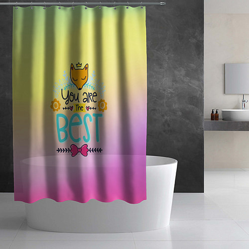 Шторка для ванной You are the best / 3D-принт – фото 2