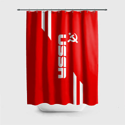 Шторка для душа USSR: Red Sport, цвет: 3D-принт