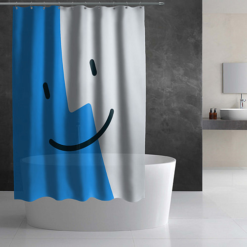 Шторка для ванной Mac OS Smile / 3D-принт – фото 2