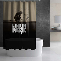 Шторка для душа Linkin Park: Meteora, цвет: 3D-принт — фото 2