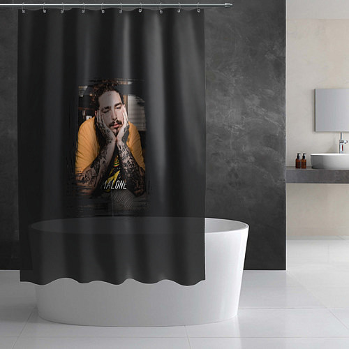 Шторка для ванной Post Malone / 3D-принт – фото 2