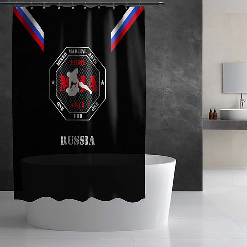 Шторка для ванной MMA Russia / 3D-принт – фото 2
