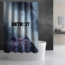 Шторка для душа Detroit: Become Human, цвет: 3D-принт — фото 2