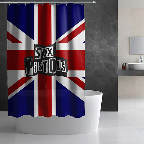 Шторка для ванной Sex Pistols UK / 3D-принт – фото 2