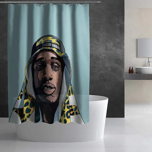 Шторка для ванной ASAP Rocky: Far East / 3D-принт – фото 2