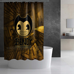 Шторка для душа Black Bendy, цвет: 3D-принт — фото 2
