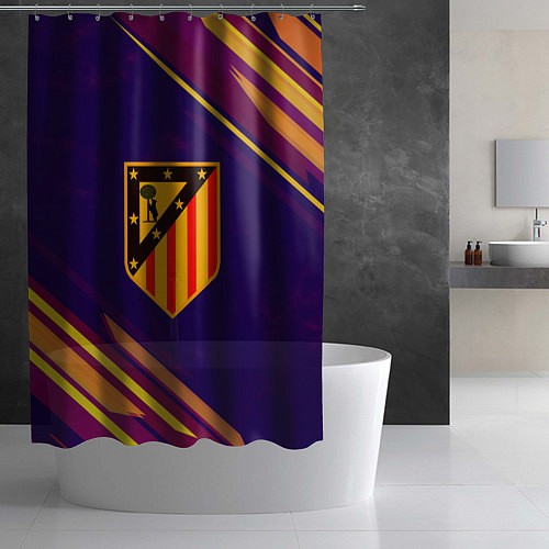 Шторка для ванной Atletico Madrid / 3D-принт – фото 2