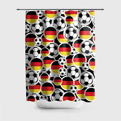 Шторка для душа Германия: футбольный фанат, цвет: 3D-принт