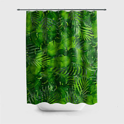 Шторка для душа Тропический лес, цвет: 3D-принт