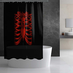 Шторка для душа Slipknot Skeleton, цвет: 3D-принт — фото 2