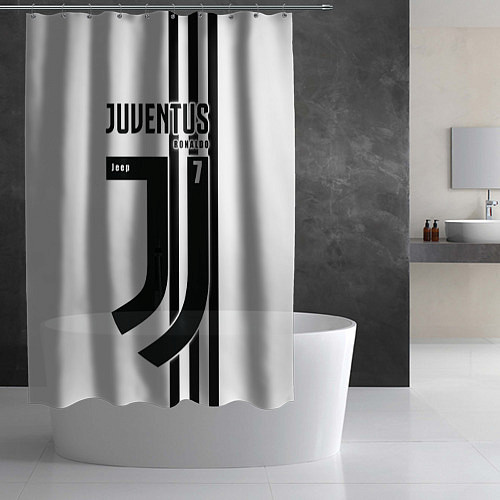 Шторка для ванной Exclusive: Juve Ronaldo / 3D-принт – фото 2