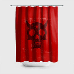 Шторка для душа DOOM: Devil Skull, цвет: 3D-принт