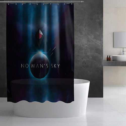 Шторка для ванной No Man’s Sky: Dark Space / 3D-принт – фото 2