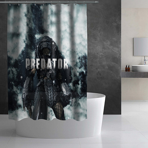 Шторка для ванной Winter Predator / 3D-принт – фото 2