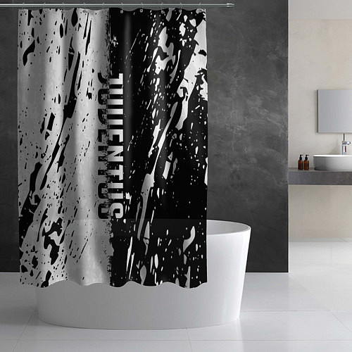 Шторка для ванной JUVENTUS BIANCONERI / 3D-принт – фото 2