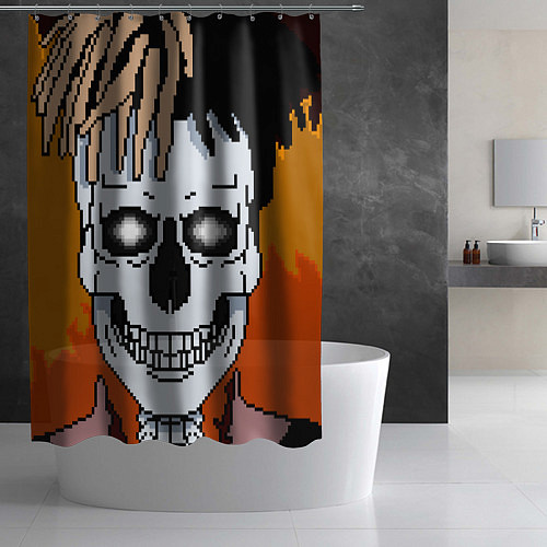Шторка для ванной XXXtentacion Skull / 3D-принт – фото 2