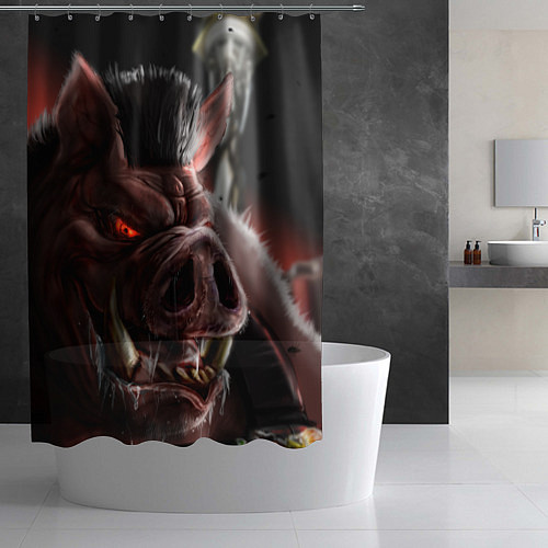 Шторка для ванной Duke Nukem Pig / 3D-принт – фото 2