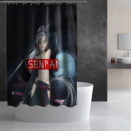 Шторка для ванной Senpai Goddess / 3D-принт – фото 2